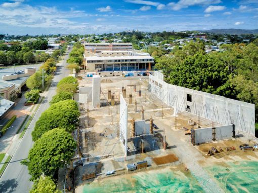 Brisbane construction site aerial photography