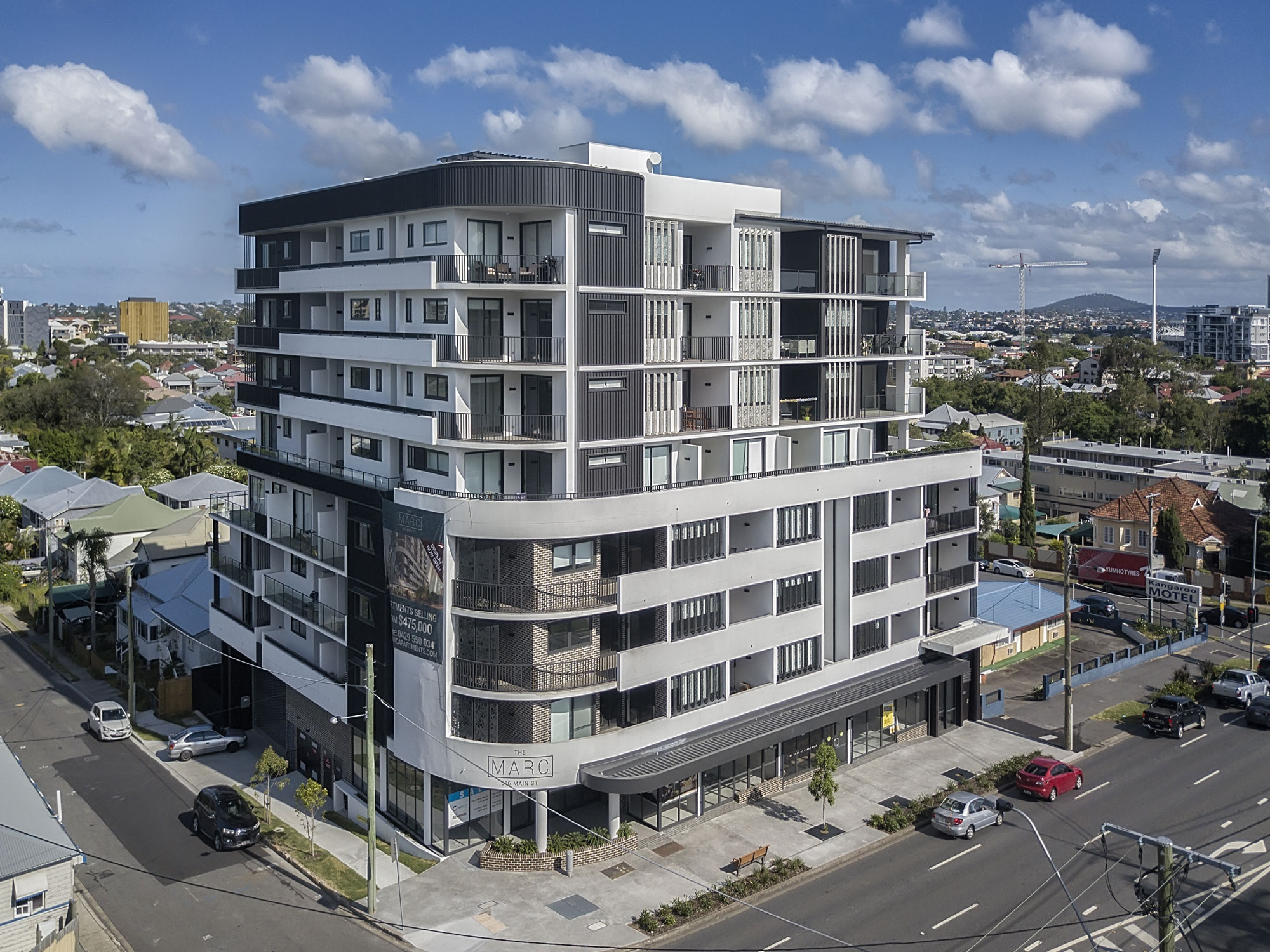 Kangaroo Point Main St drone photography