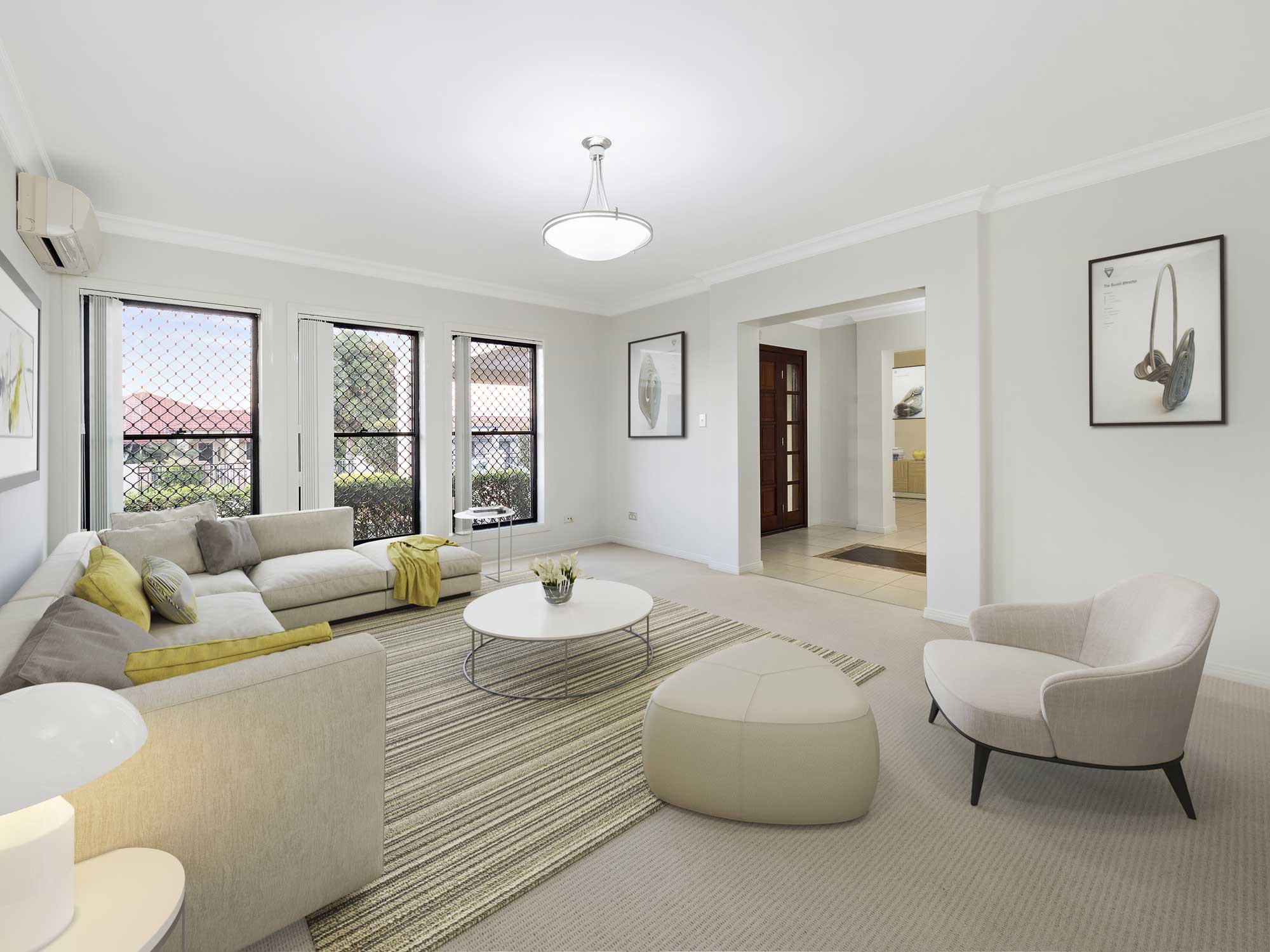 virtual furniture added to modern home for sale, Kuraby Brisbane