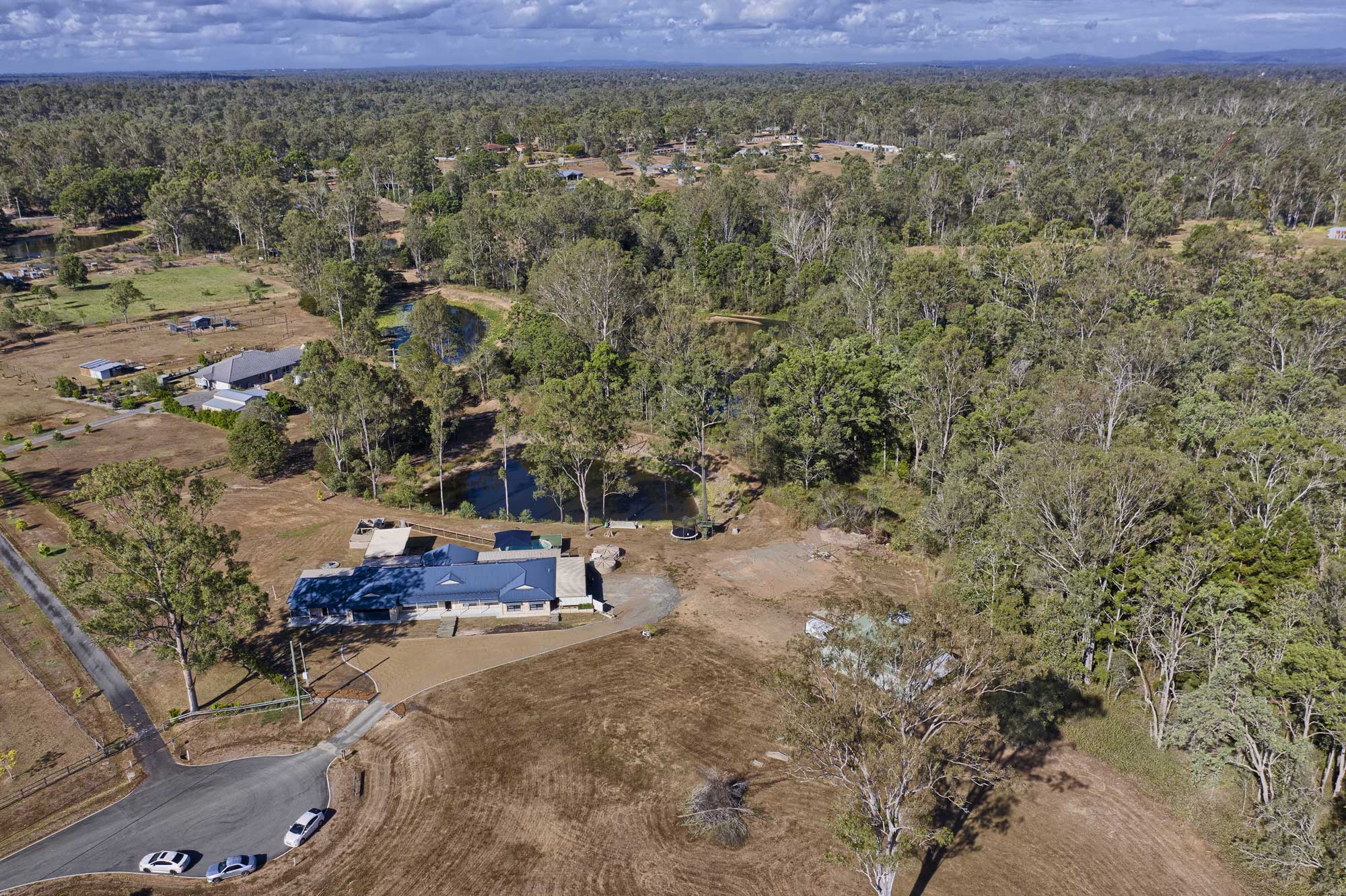 Acreage ground and drone photography at 79 Paula Rd South Maclean