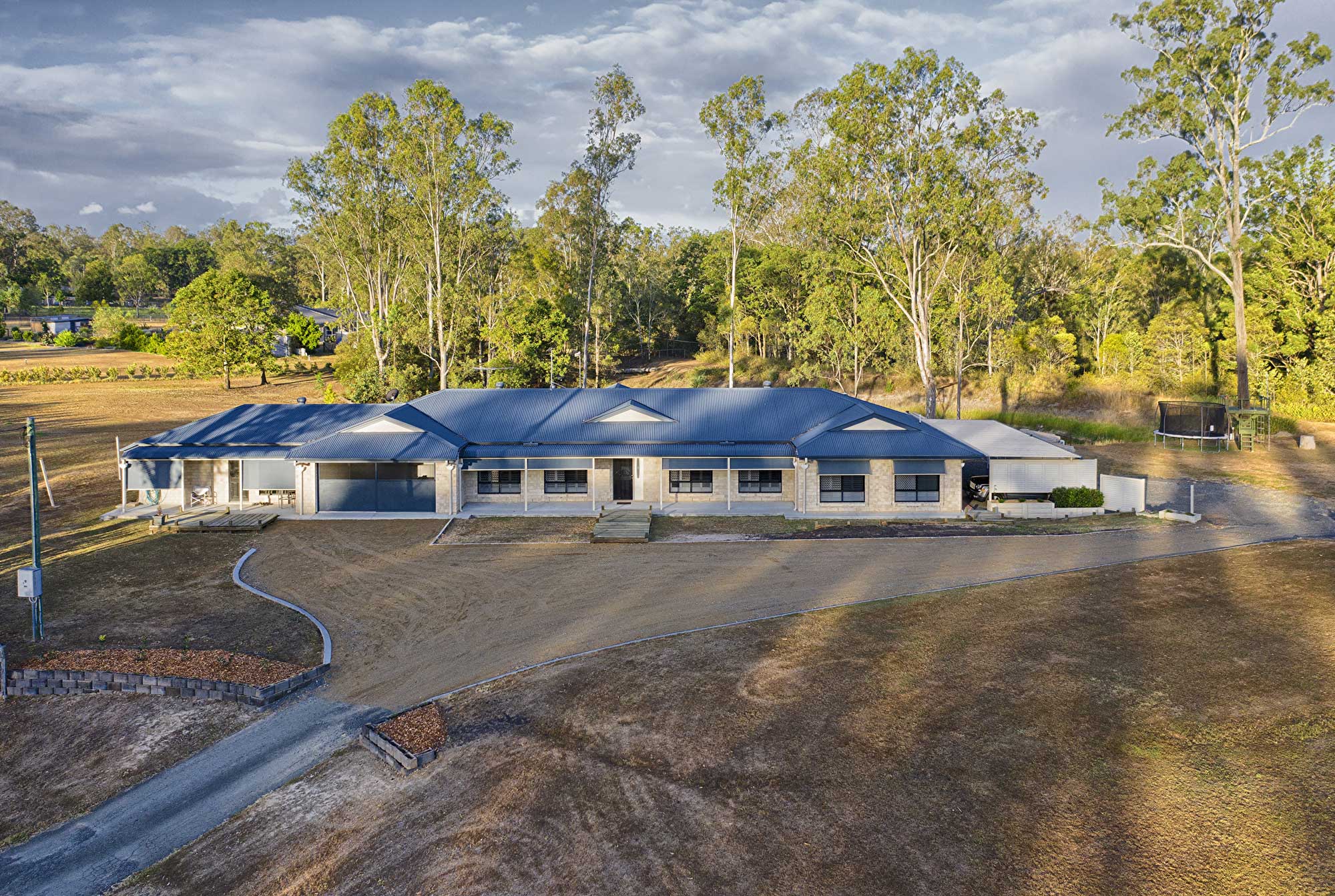 Acreage ground and drone photography at 79 Paula Rd South Maclean