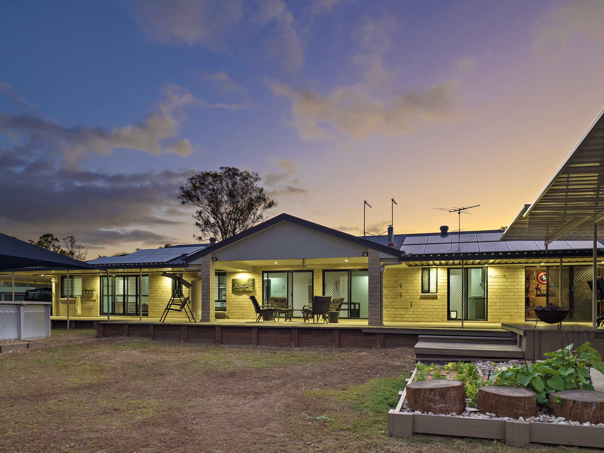 Acreage ground and drone photography at 79 Paula Rd South Maclean