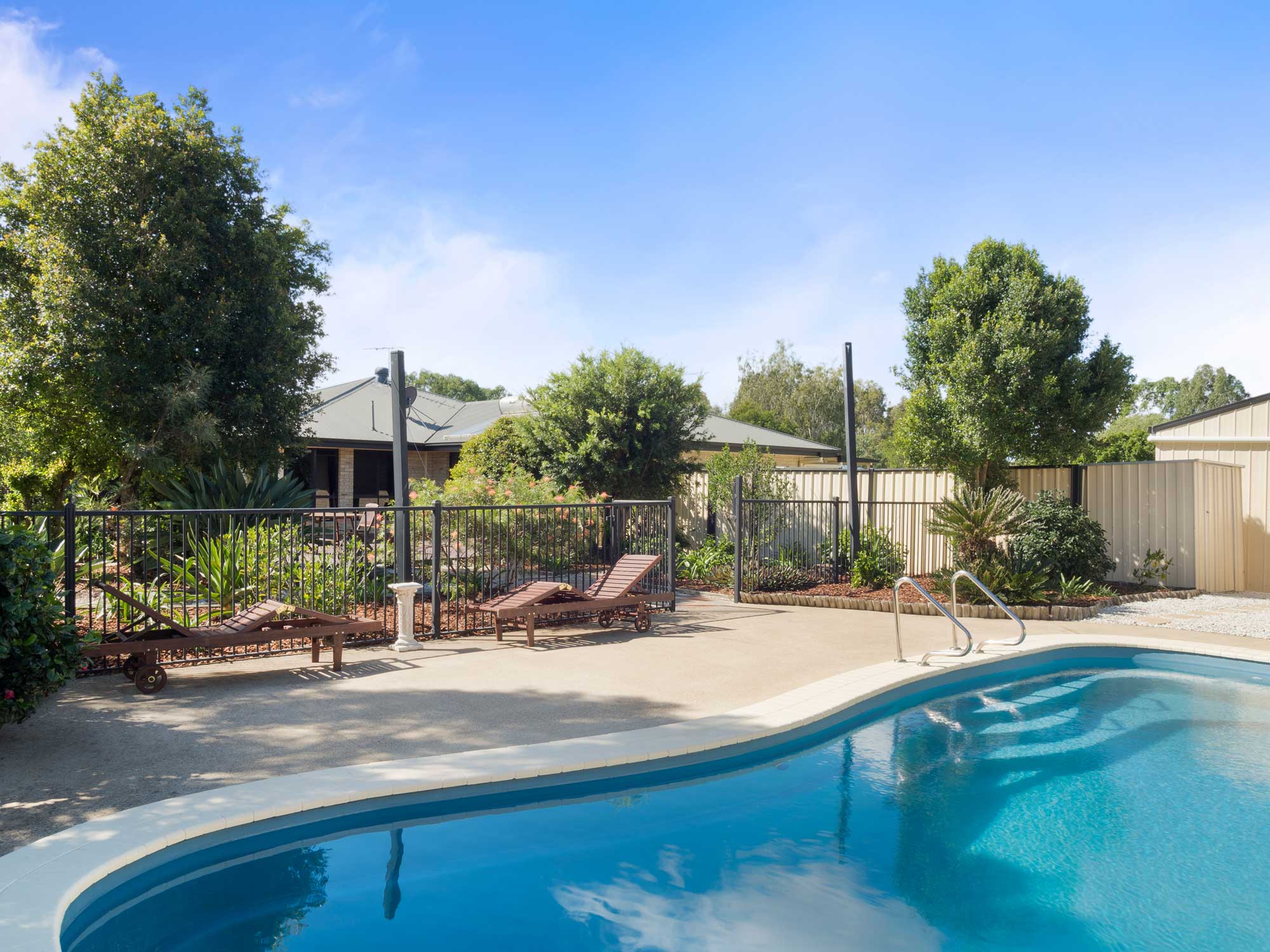 The swimming pool at 33 Shergar Court Jimboomba