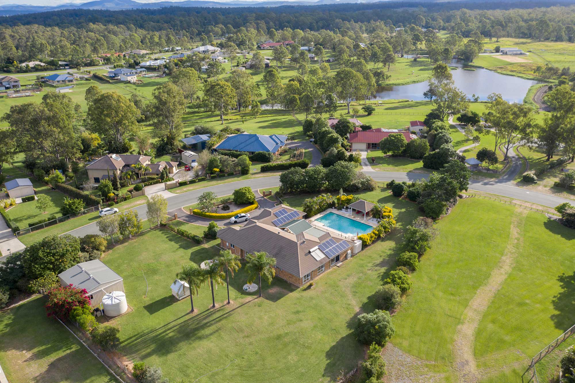 Acreage photography of a new real estate listing at 80 St Jude Circuit Jimboomba Acreage photography of a new real estate listing at 80 St Jude Circuit Jimboomba