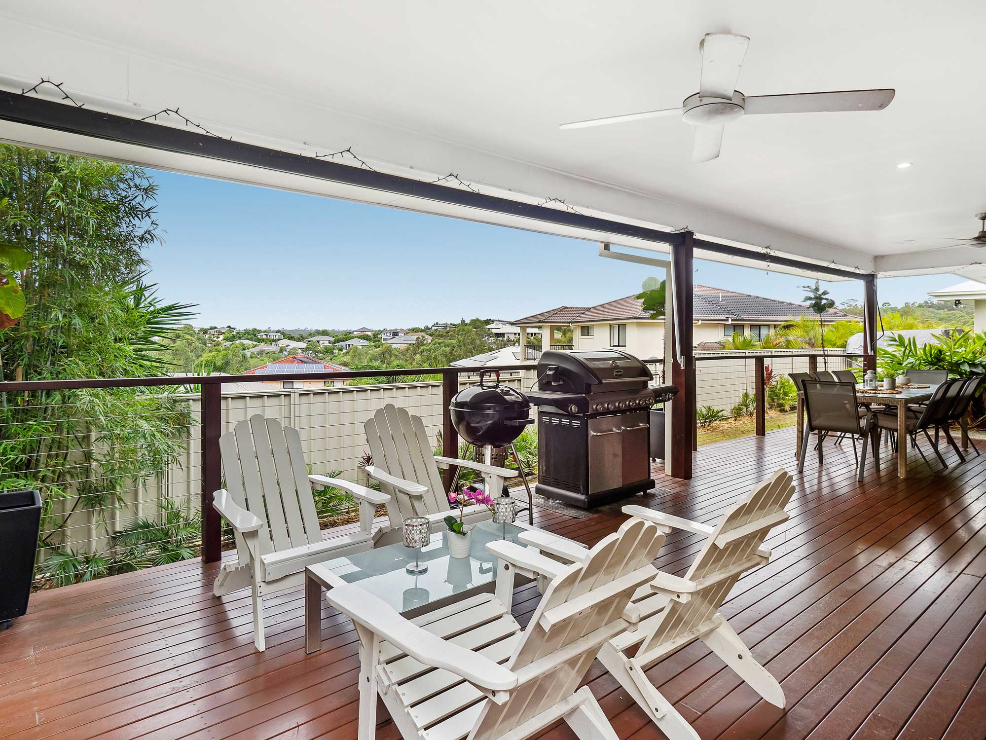 Outdoor entertaining areas - Real estate photography for a new home listing at Cashmere, Brisbane north side