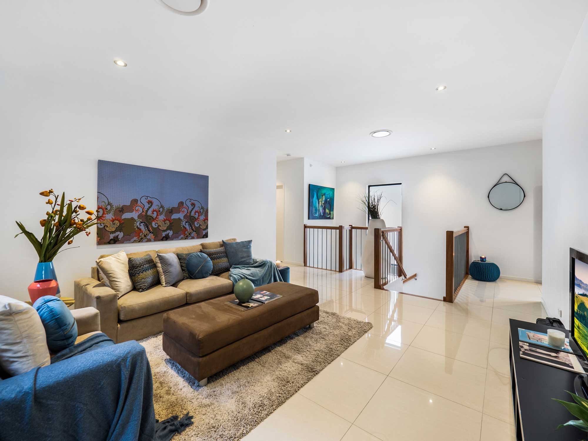 Family room - Real estate photography for a new home listing at Wavell Heights, Brisbane north side