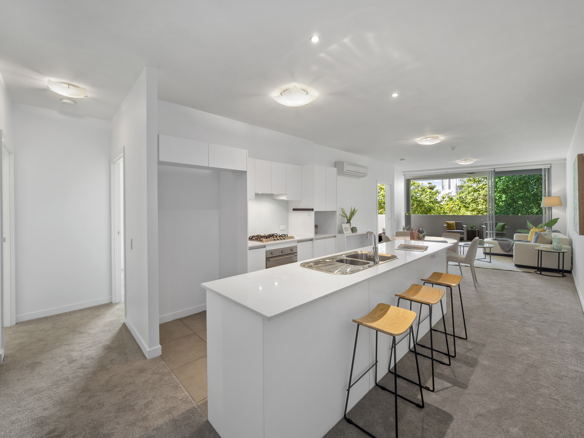 The kitchen - Photographing an apartment for sale at 92 Quay St South Brisbane