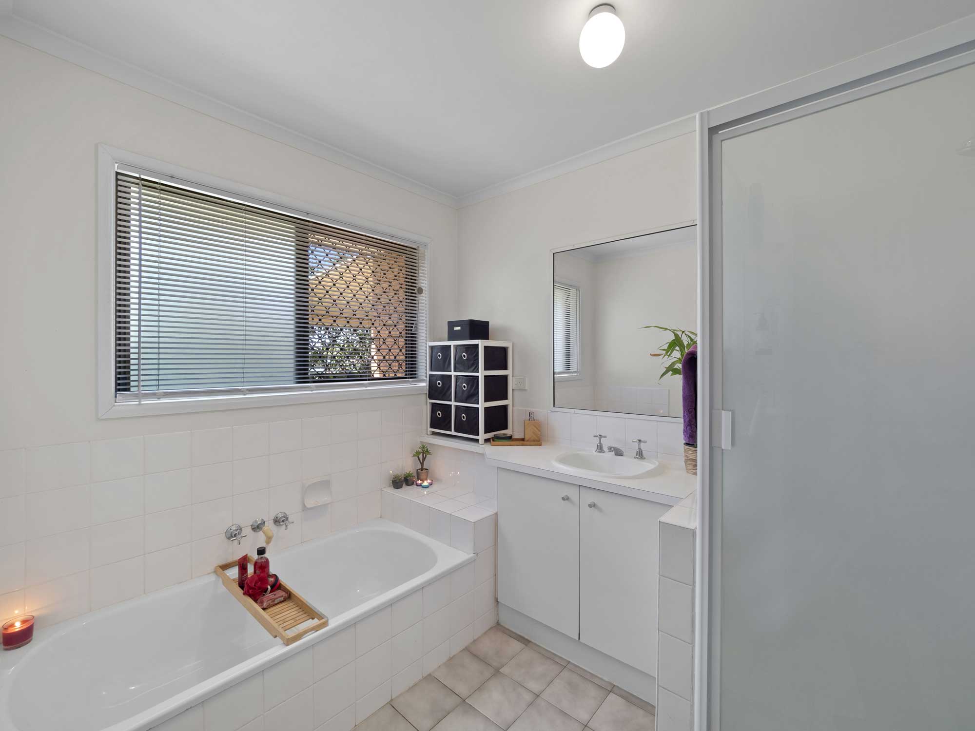 Capturing the ensuite of the home for sale at Mitchelton