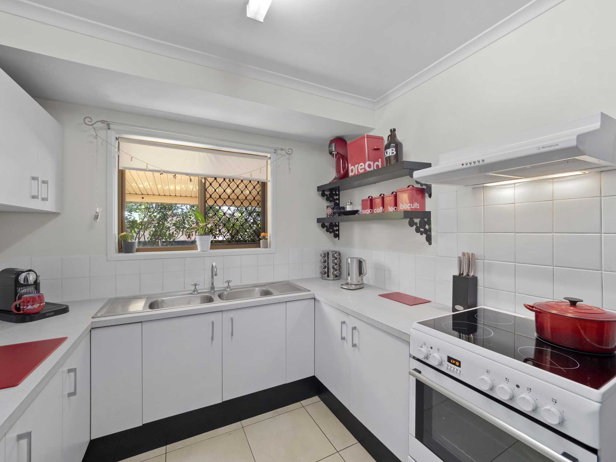 Capturing the open plan living of the home for sale at Mitchelton